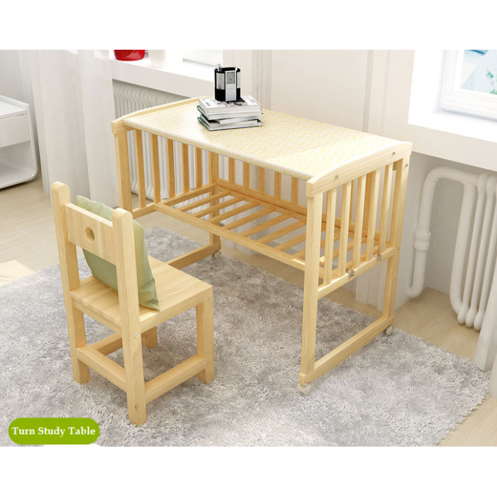 convert baby cot to study table