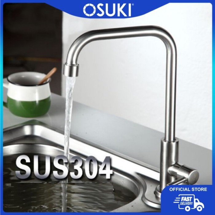 OSUKI Stainless Steel Faucet Swing Kitchen Sink Tap (Shape 7)