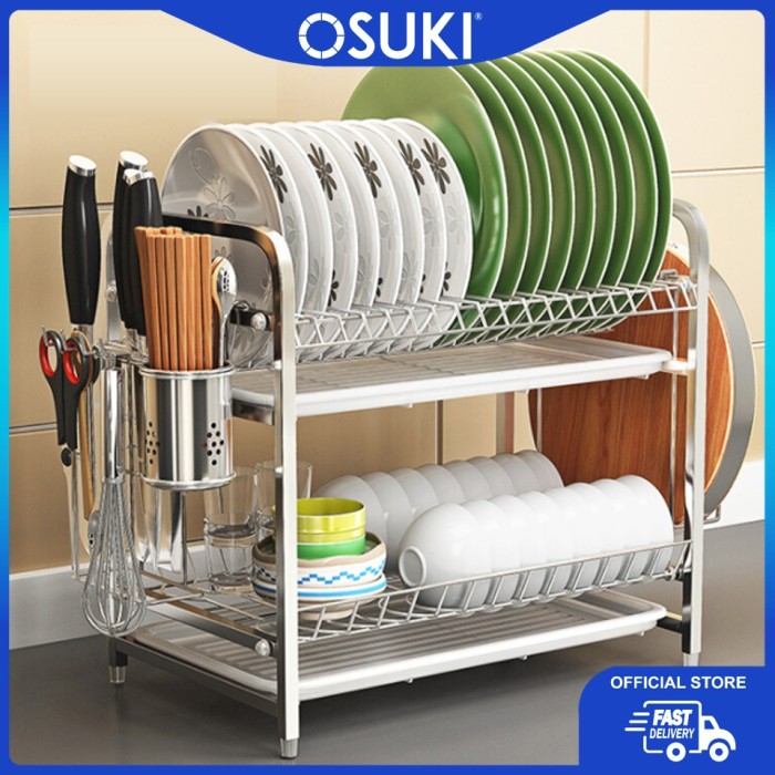 OSUKI 304 Stainless Steel Kitchen Dish Rack