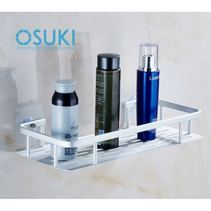 Osuki Bathroom Shelf Adhesive Aluminium Wall Rack