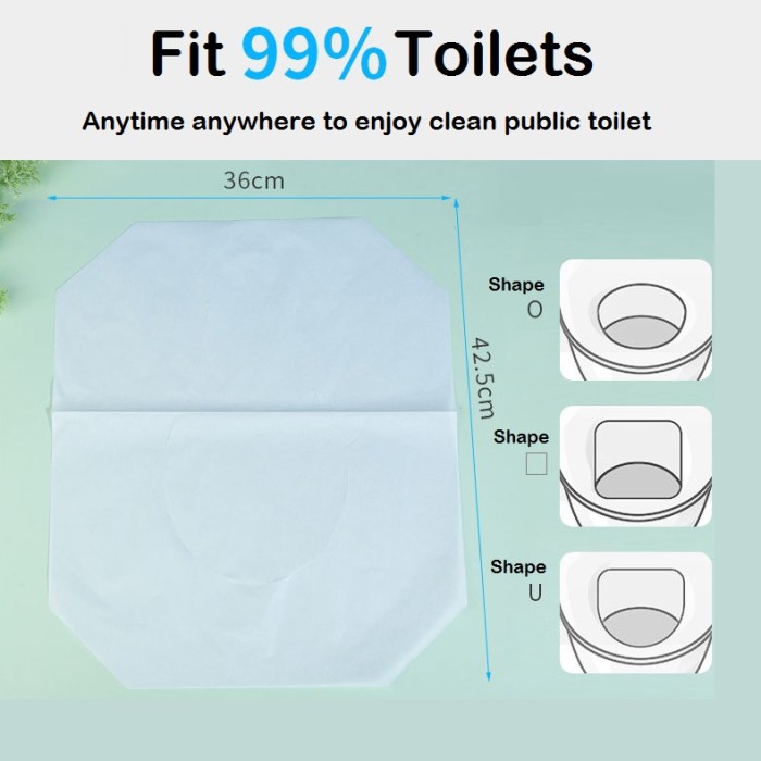 OSUKI (200pcs/pack) Disposable Toilet Seat Cover Paper Pocket Size