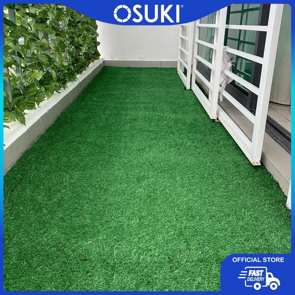 OSUKI 5 x 2m Artificial Grass Carpet 20mm Natural Green (Indoor/Outdoor)