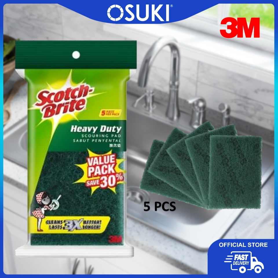 3M Scotch Brite Scouring Pad (5pcs/pack)